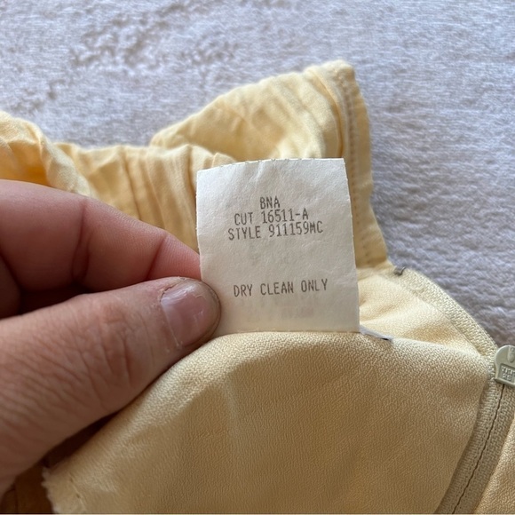 𝅺VINTAGE Nina Piccalino Yellow Sun Dress - Picture 3 of 6